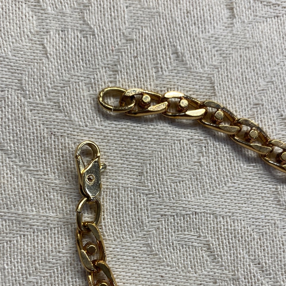 Elegant Vintage 1970 Women's Bracelet 6-1/2 inch with Clear Stones - Picture 5 of 6